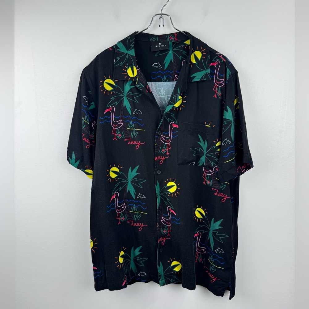 Lazy Oaf Men Multicolor Button Down Shirt Size Small